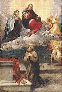 Pietro Faccini Christ and the Virgin Mary appear before St. Francis of Assisi USA oil painting artist